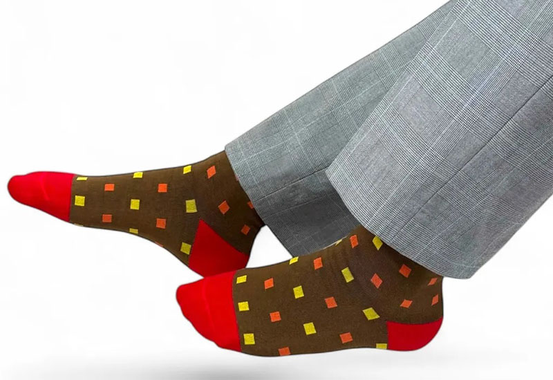 K棒交響樂-紅色 薄襪